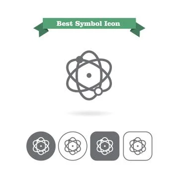 Atom icons Stock Illustration