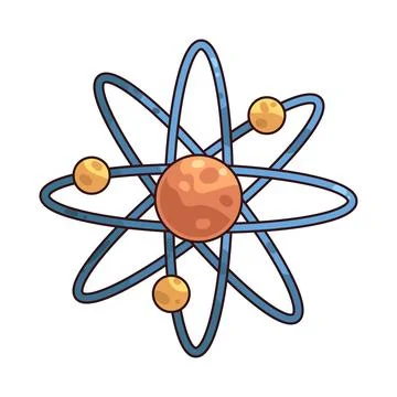 Atom illustration Stock Illustration