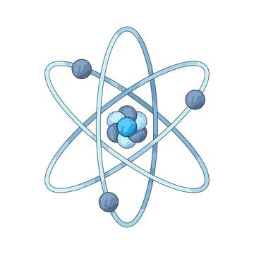 Atom illustration Ilustração Stock
