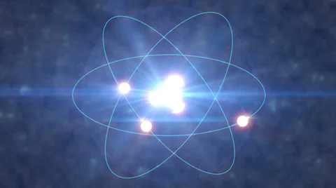 Atom increasing activity fisión nuclear 库存影片 39455958
