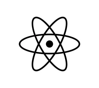 Atom Ion Icon 스톡 일러스트