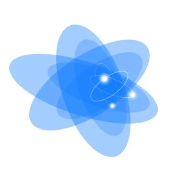 Atom isolated Stock Illustration