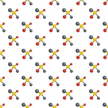 Atom lattice pattern seamless vector Illustrazione stock