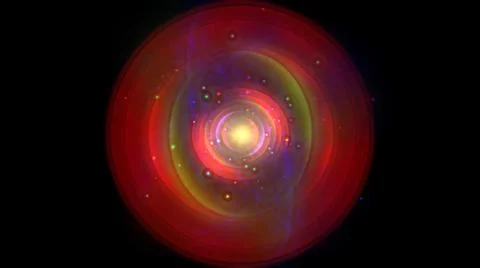 Atom light ray glow abstract Stock Illustration
