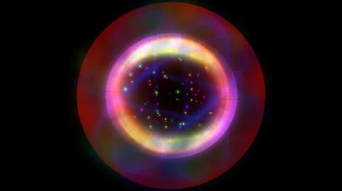 Atom light ray glow abstract Stock Illustration