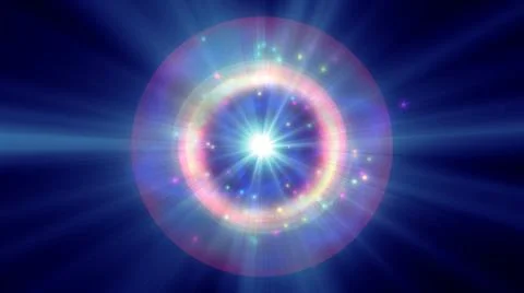 Atom light ray glow abstract 스톡 일러스트