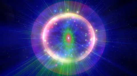 Atom light ray glow abstract 스톡 일러스트