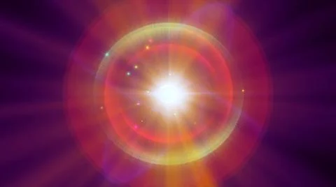 Atom light ray glow abstract Stock Illustration