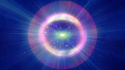 Atom light ray glow abstract 스톡 일러스트