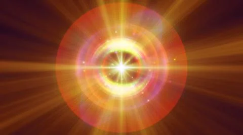 Atom light ray glow abstract Illustrazione stock