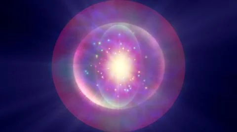 Atom light ray glow abstract 스톡 일러스트