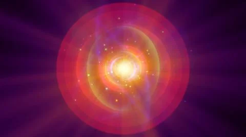 Atom light ray glow abstract Illustrazione stock