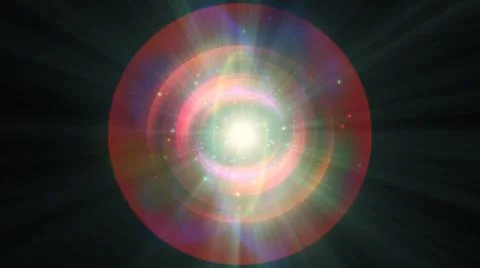 Atom light ray glow abstract Stock Illustration