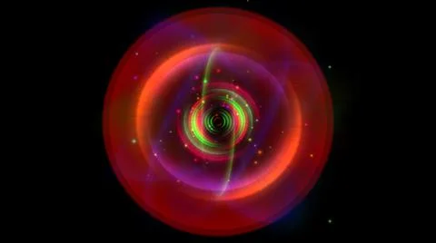 Atom light ray glow abstract Stock Illustration
