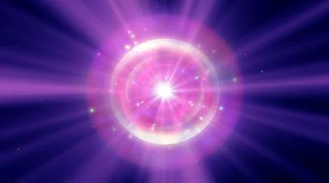 Atom light ray glow abstract Stock Illustration