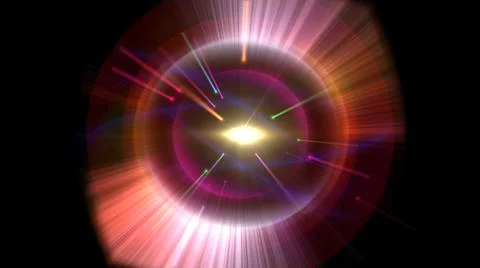 Atom light ray glow abstract 스톡 일러스트