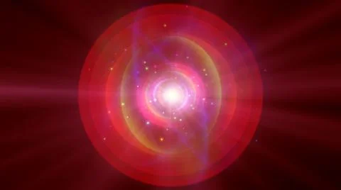 Atom light ray glow abstract Stock Illustration