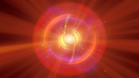 Atom light ray glow abstract Stock Illustration
