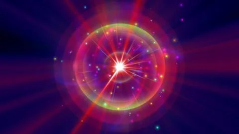 Atom light ray glow abstract 스톡 일러스트