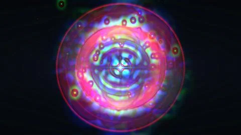 Atom light ray glow abstract 스톡 일러스트
