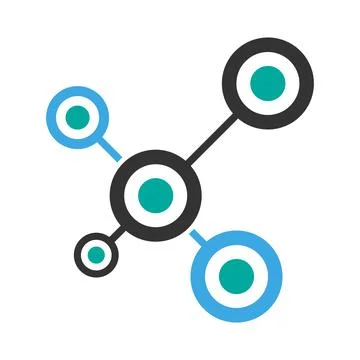 Atom logo icon design Stock Illustration