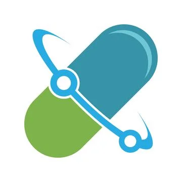 Atom logo icon design Stock Illustration