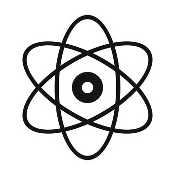 Atom modern simple icon Stock-Illustration