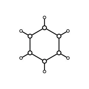 Atom molecule chemistry structure icon Stock Illustration