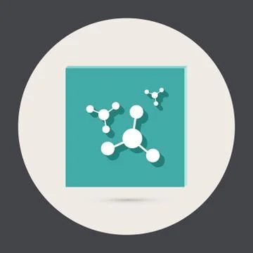 The atom, molecule. Stock-Illustration