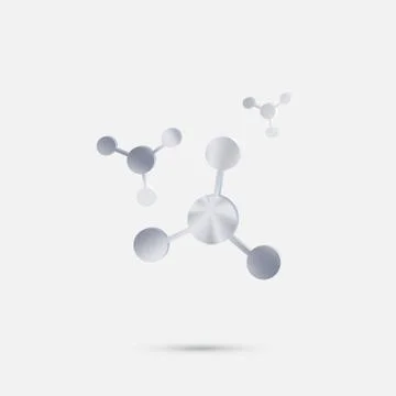 The atom, molecule. Stock-Illustration