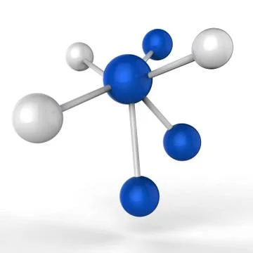 Atom Molecule Meaning Research Chemist And Science Stock-Illustration