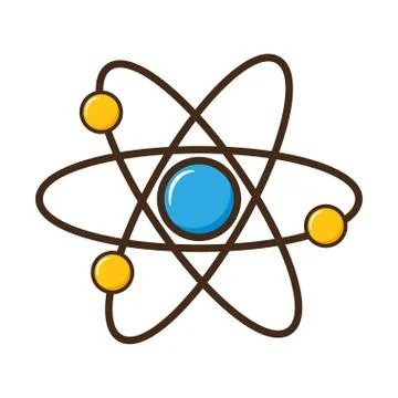 Atom molecule science Stock Illustration