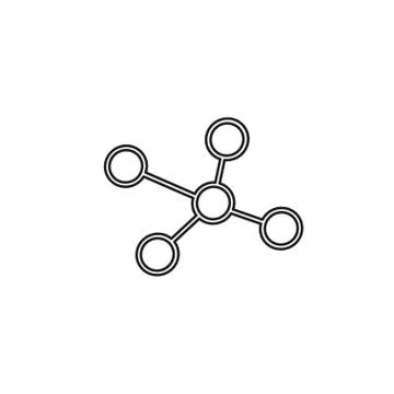 Atom molecules, science and chemistry, chemical Stock Illustration