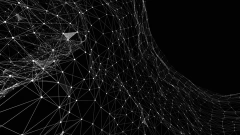 Atom nanostructure loopable animation. Molecular structure at the atomic level Stock Footage 113674801