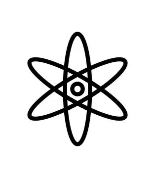 Atom Nuclear Logo Icon イラスト素材