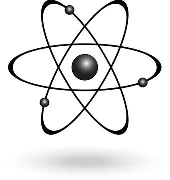Atom. Nuclear power Stock Illustration