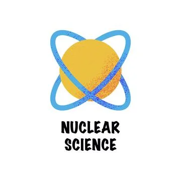 Atom Nulear Science Sign Stock Illustration