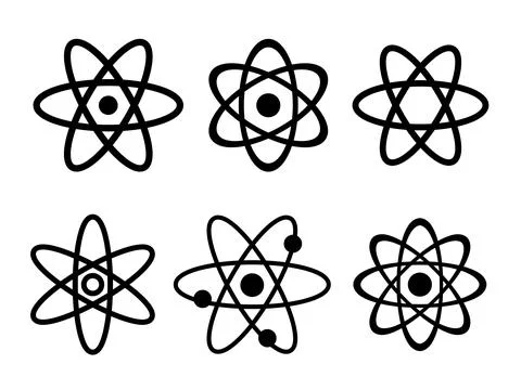 Atom or Electron Vector Set イラスト素材