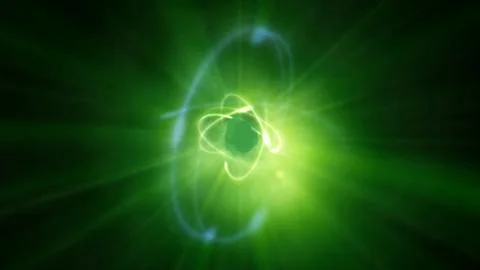 Atom orbit abstract Stock Photos