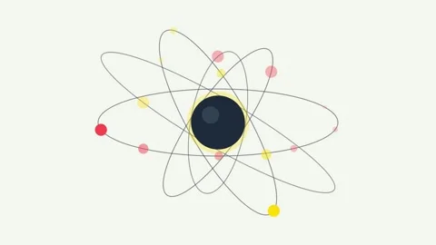 Atom Orbiting Electrons Animation for Science Education and Technology 스톡 동영상 334992735