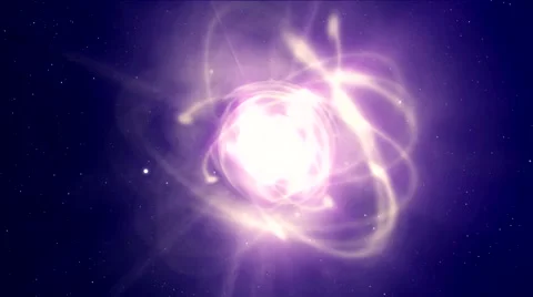 Atom particle 3 库存影片 50846595