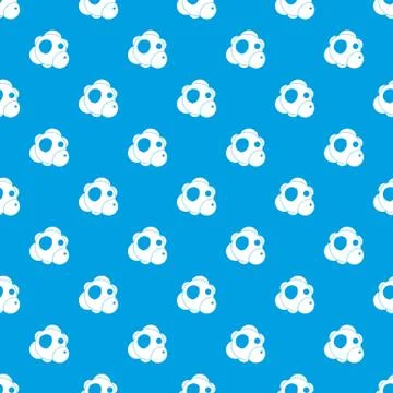 Atom pattern seamless blue Stock Illustration