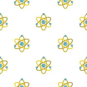 Atom pattern seamless Illustrazione stock