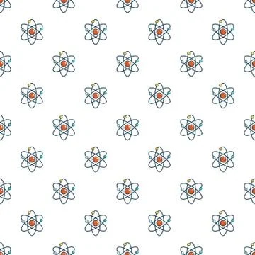 Atom pattern seamless Stock Illustration