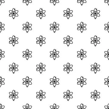 Atom pattern seamless Stockillustratie