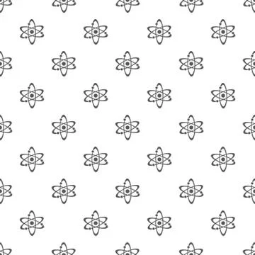 Atom pattern seamless Illustrazione stock