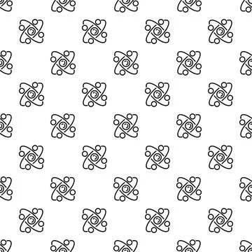 Atom pattern seamless Illustrazione stock
