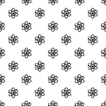 Atom pattern vector seamless イラスト素材