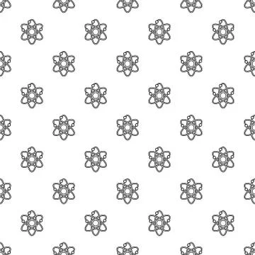 Atom pattern vector seamless Stock Illustration
