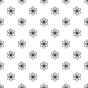 Atom pattern vector seamless Illustrazione stock